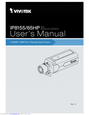 Vivotek ip8165hp User Manual