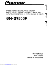 Pioneer GM-D9500F Owner's Manual
