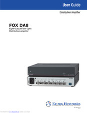 Extron electronics FOX DA8 User Manual