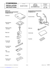 Honda P/N 08E51-S01-101F Installation Instructions Manual