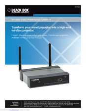 Black Box Wireless Video Presentation System III AC1132A User Manual