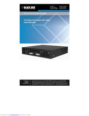 Black box VX-HDV-IP-RM Media Converter Manuals