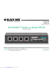 Black Box ServSwitch SW4007A-USB-PLUS User Manual