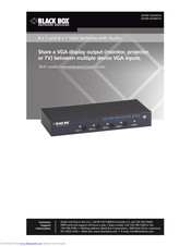 Black Box AVSW-VGA4X1A User Manual