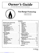 Maytag gas range featuring Owner's Manual