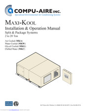 Compu-aire Maxi-Kool MKA-C Installation & Operation Manual
