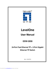 LevelOne GSW-2650 User Manual