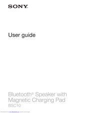 Sony BSC10 User Manual