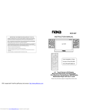 Naxa NCD-687 Instruction Manual