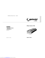 XPower 1500 Owner's Manual