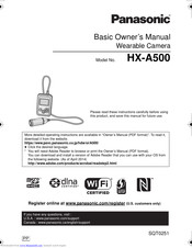 Panasonic HX-A500 Basic Owner's Manual