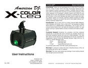American DJ X-Color LED User Instructions
