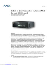 Amx DVX-2150HD-T (FG1905-13) Datasheet