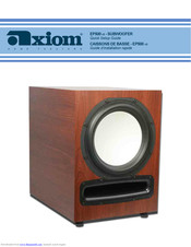 Axiom Audio EP500 v3 Quick Setup Manual