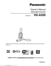 Panasonic HX-A500 Owner's Manual