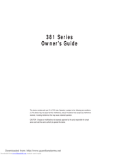 Directed Electronics 381 Series Owner's Manual