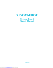 DFI 915GM-MIGF User Manual