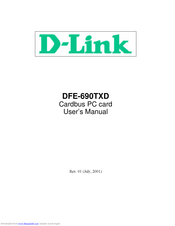 D-Link DFE-690TXD User Manual