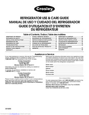 Crosley Refrigerator Use & Care Manual