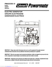 Coleman Powermate PM0525300.18 User Manual
