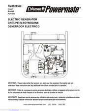 Coleman Powermate PM0525300 User Manual