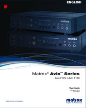 Matrox Avio F120 User Manual