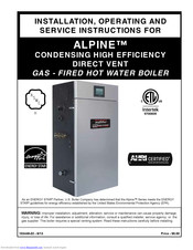 Energy Star ALP210B Installation, Operating And Service Instructions