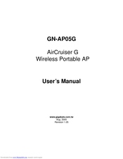 Gigabyte AirCruiser G GN-AP05G User Manual