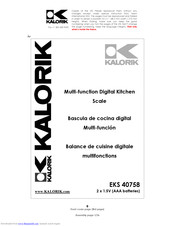Kalorik EKS 40758 Operating Instructions Manual