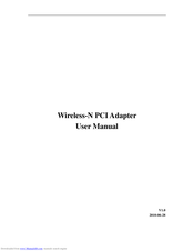 Ralink Wireless-N PCI Adapter User Manual