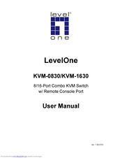 LevelOne KVM-1630 User Manual