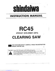 Shindaiwa RC45 Instruction Manual
