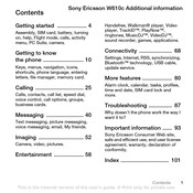 Sony Ericsson W610c User Manual