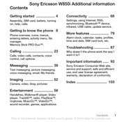 Sony Ericsson Walkman W850i User Manual