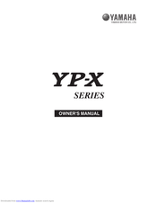 Yamaha YP340X Owner's Manual
