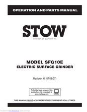 Stow SFG10E Operation And Parts Manual