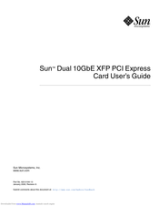 Sun Microsystems Dual XFP User Manual