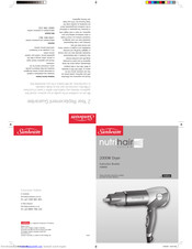 Sunbeam nutrihair HD8400 Instruction Booklet