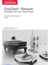 Sunbeam EasyClean Banquet FP5905 Instruction/Recipe Booklet