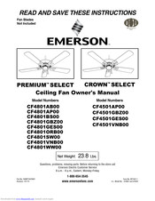 Emerson PREMIUM SELECT CF4801AB00 Owner's Manual