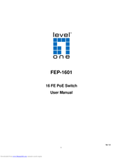 LevelOne FEP-1601 User Manual