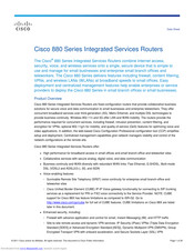 Cisco Cisco 888 SRST Datasheet