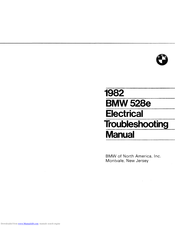 BMW 1982 528e Electrical Troubleshooting Manual