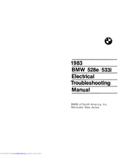 BMW 1983 528e Electrical Troubleshooting Manual