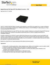 StarTech.com ET1110PSE Spec Sheet