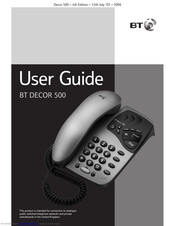 BT DECOR 500 User Manual