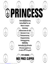 Princess 535600 Instructions For Use Manual