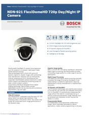 Bosch NDN-921 Quick Manual