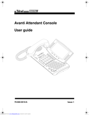 Telrad Avanti Attendant Console User Manual