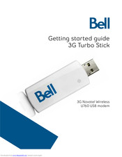Bell Novatek Wireless U760 Getting Started Manual